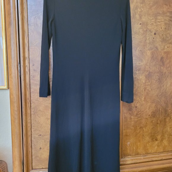 Liday Biday Dress,  made in Canada, size S/P, Black, midi length. - Picture 2 of 2